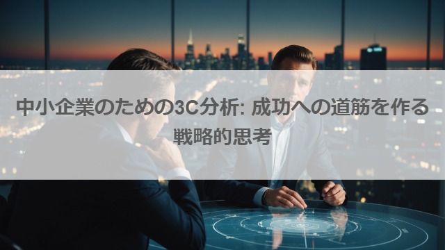 中小企業のための3C分析: 成功への道筋を作る戦略的思考